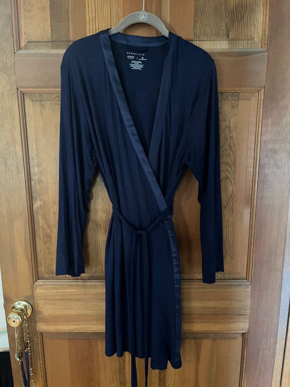 Alfani Intimates Women’s Wrap Robe Navy Blue size XL